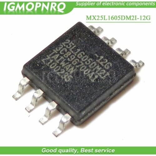 10pcs/lot MX25L1605 MX25L1605DM2I-12G 8-SOP Wireless Router Flash Memory Chip New Original Free Shipping