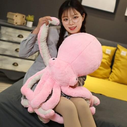30-45cm Super Kawaii Simulation Octopus Plush Stuffed Toy Soft Cute Animal Doll Sleep Pillow Home Accessories Children kid Gifts