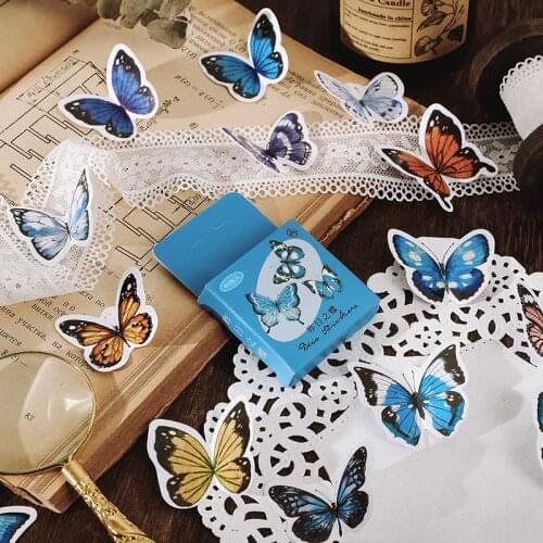 Old Forest Sticky Stickers Paper Decoracion Scrapbooking Office Stationery School Supplies Sticker Flakes 46PCS