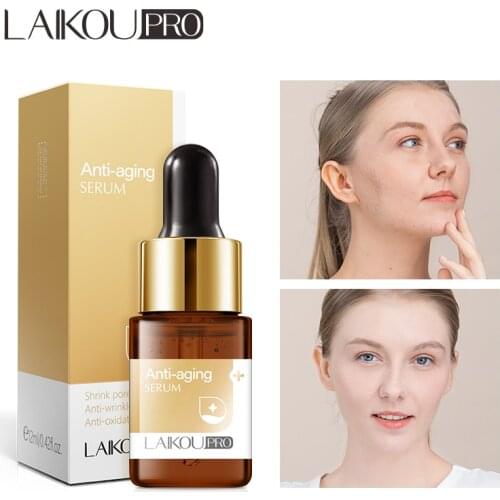 LAIKOU PRO Anti-aging Serum Anti Wrinkle Facial Essential Oils Firming Lifting Moisturizing Brighten Shrink Pores Face Skin Care