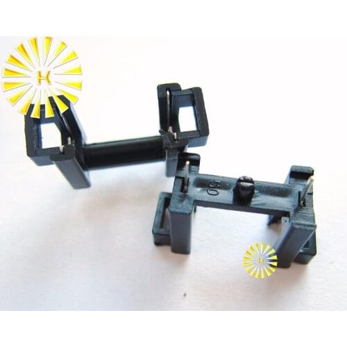 FREE SHIPPING 100PCS x 5*20mm Black Plastic PCB Fuse Holder with Fixed Leg