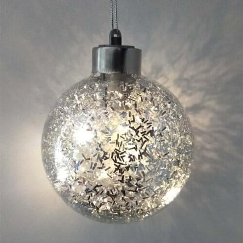 Free Shipping Different Diameter=8cm 10cm 12cm 15cm 20cm Silver Glass Ball Lighting Christmas Day Home Decoration Festival Prop