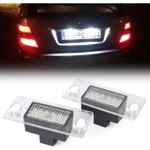 CE LED license Number Plate Light Lamp Lighting Indicators For Audi A4 B5 1995 1996 1997 1998 1999 2000 2001 Auto Accessories