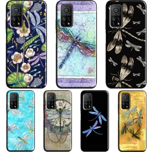 Dragonfly For Xiaomi Mi 11 Ultra Note 10 Lite Mi 9T 10T Pro A3 Coque For POCO X3 Pro M3 F1 F3 Case