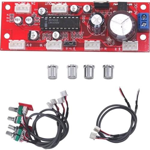 LM1036 Tone Board Fever Grade Dual-Channel Treble And Bass Adjustment Potentiometer Separation Effect Super NE5532