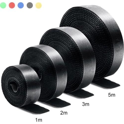 1-5 M Nylon Cable Ties Organizer Cord Winder Strap USB Cable Holder Protector Earphone Mouse Wire Management For Home Office