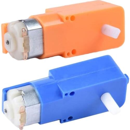 Plastic TT Motor Double Shaft 1:120 Robot Intelligent Car DIY Dual Shaft Gear tt motor For Smart Car Pick your color