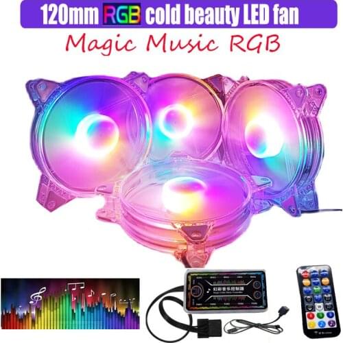 RGB sync 120mm LED fan pc cooler fan support ARGB sync by motherboard speed adjusted multimodes 12cm case fan RGB cooler