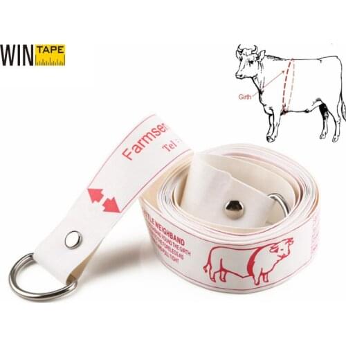 WINTAPE Portable Animal Weight Tape Measure Weight &Height Measurement Farm Tools Farm Animals 250cm Measuring Ruler
