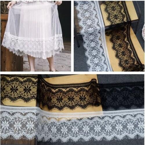 Width 13CM, straight side eyelashes, lace fabric, dress skirt stitching accessories, DIY materials, curtain decoration