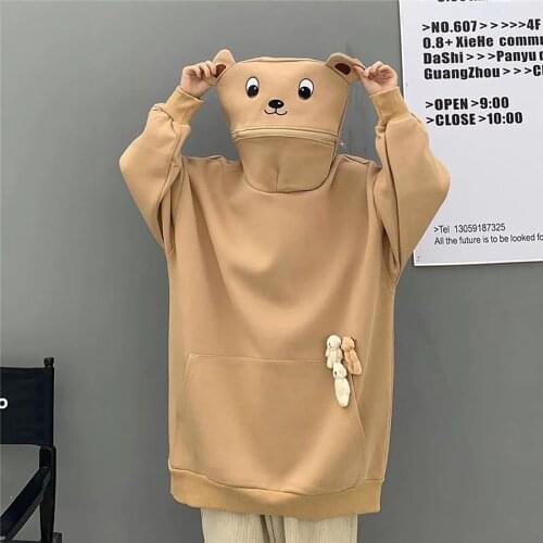 Men Women Personality Stitching Cute Couple hoodies Design Pullover Casual Sweatershirts Thick Warm Pullovers Fashion Jumpers