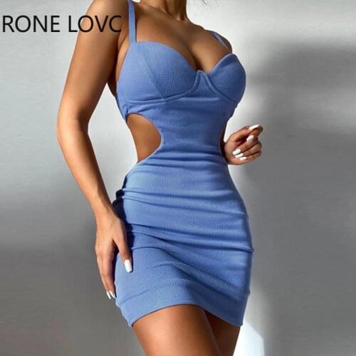 Women Cutout Waist Backless Cami Bodycon Dress Spring Bodycon Dress