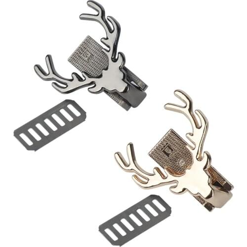 1 PC Practical Bag Accessories Deer Design Metal Turn Lock Twist Lock DIY Handbag Shoulder Bag Hardware Part Bag Decoration