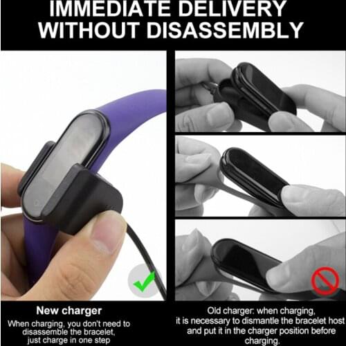 Free Disassembly Charger Clip Charger For Xiaomi Bracelet 5 M5 NFC Special Clip Charger de datos de carga rápida para dropship