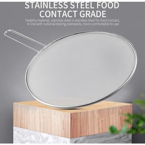 Splash Guard for Pans 25/29 Cm Prevent Splashes Pot Cover Spill Stopper Cover Practical Frying Pan Lid Convenient