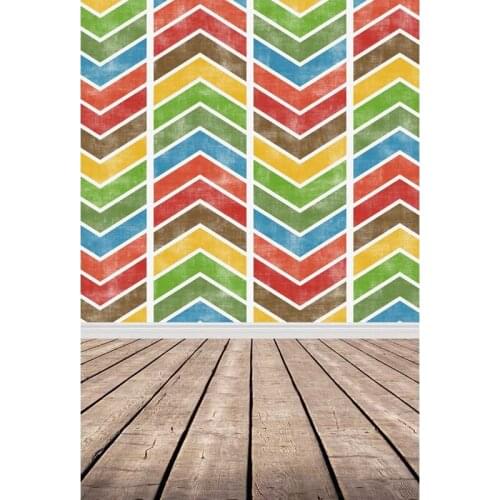 Wooden Floor Photography Backdrops Colored Wavy Backgrounds for Photo Studio Children Kids Baby Shower Newborn Photophone Custom