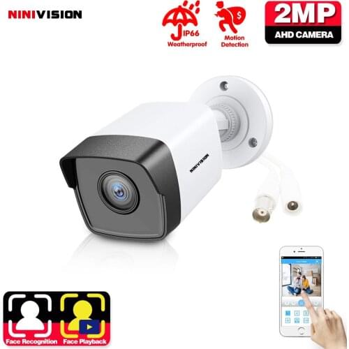NINIVISION AHD Camera 1080P/720P High Resolution 3.6MM Wide Angle Lens Nightvision Waterproof Bullet Outdoor Camera CCTV Camera