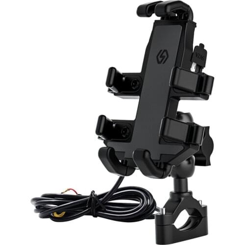 Motorcycle Mobile Phone Motorbike Mount Holder Aluminum Alloy Phone GPS Bracket for Samsung for HUAWEI Smartphone Parts