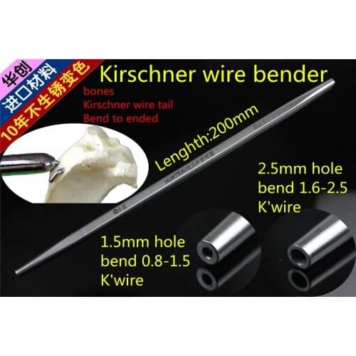 Medical small animal Department of orthopedics instrument Kirschner wire bender 0.8-2.5mm PET Intramedullary pin tail Bend AOVET