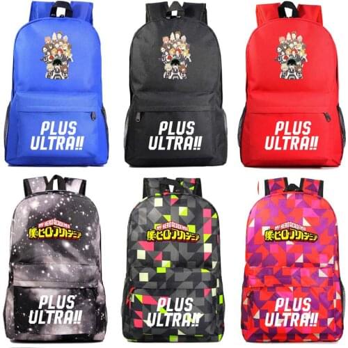 Fashion Cartoon Anime My Hero Academia Deku Boy Girl Book School bag Women Bagpack Teenagers Schoolbags Men Student Backpack