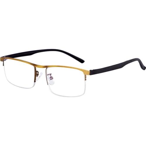 Fashion cool Multifocal Progressive Reading Glasses Men Women Anti Blue UV Presbyopic Glasses Half Frame Automatic Adjustment