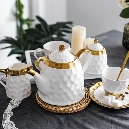 LIZAOTAO Ceramic Coffee Cup Set Simple British Afternoon Tea Cup Tea Set Set European Small Luxury Home High-end Cup Set