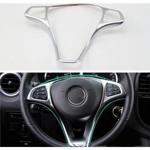 New ABS Car-styling For Mercedes Benz VITO 2016-2020 Car Steering Wheel Bezel Cover Trim Auto Molding Accessory