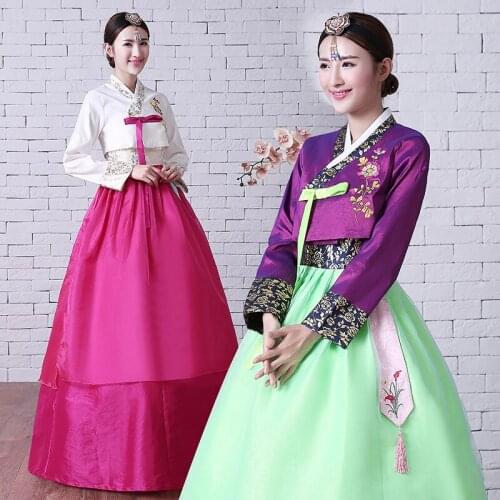 New Korean Costume For Women Traditional Hanbok Dress Female Court Dress Korean Wedding Stage Dance Performance Clothing SL1569