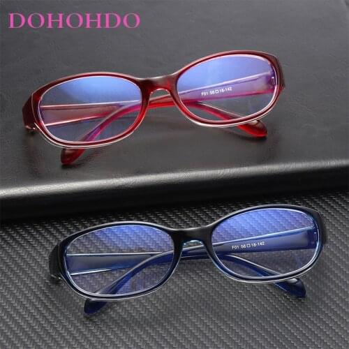 New Trendy Men Women Anti Blue Light Glasses Vintage Computer Eyewear Ladies Red Eyeglasses Clear Lens Spectacles Oculos De Grau