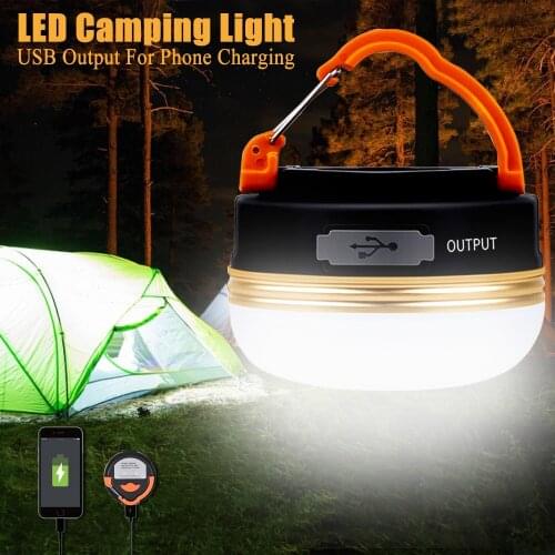 Camping Lantern For Tent USB Rechargeable Bulb Camping Light Magnet Flashlight Camping Lamp Led Rechargable Miner Emergency Lamp