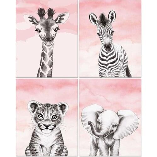 PhotoCustom Animals Acrylic Painting By Numbers Kits Frameless 40x50cm Paint By Numbers Tiger Digital DIY Pictures On Canvas Dec