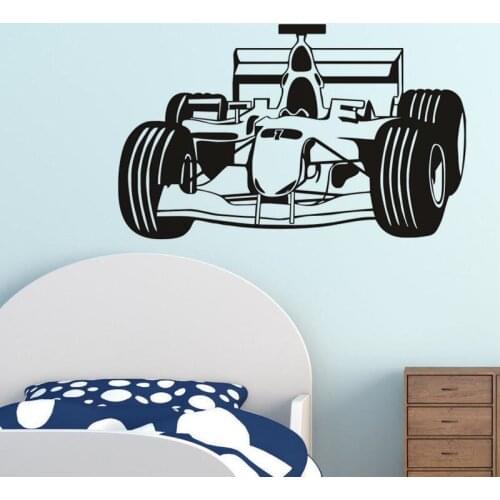 Racing Car Removable Wall Stickers Vinyl Wall Decal Boys Bedrooms Decor Art Mural Available in Numerous Colors Wallaper ZA505