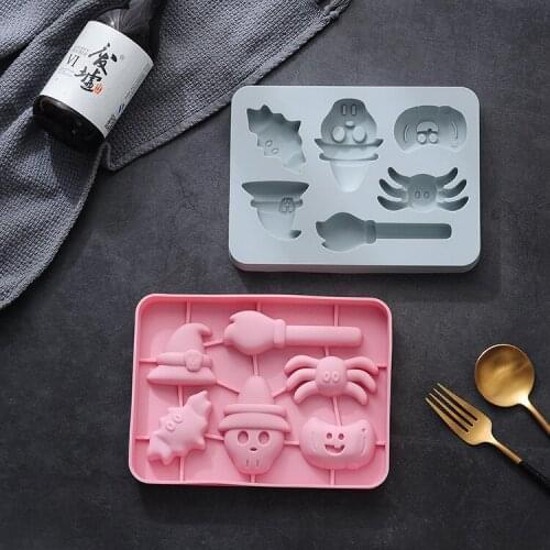 DIY Halloween Pumpkin Silicone Cake Mold Cartoon Fondant Pudding Biscuit Mold Baking Accessories cake decorating tools