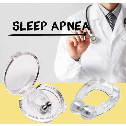 Silicone Magnetic Mini Silicone Stop Snore Device Anti-snoring To Prevent Snoring Good Sleep For Sleeping Snore Stopper