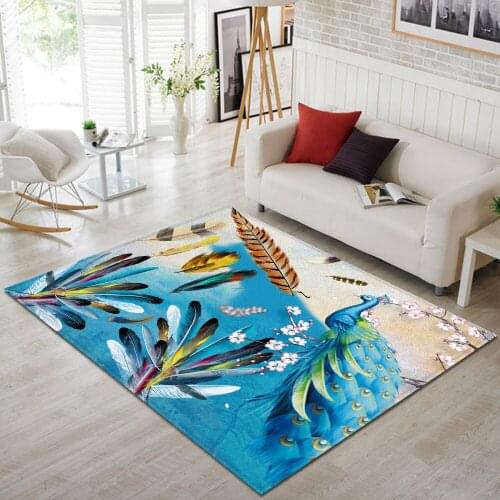 Nordic Carpet for Living Room 3D Flannel Children Rug Kids Room Large Carpet Home Anti-slip Bedroom Decoration Floor Bedside Mat