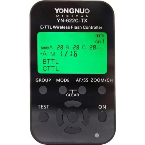 YONGNUO YN622-TX LCD Wireless TTL HSS Flash Transmitter Controller For YN622 Trigger For Canon /Nikon Camera YN622C-TX YN622N-TX
