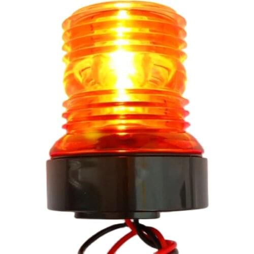 LED 360 Degree Light 12V 24V Yellow Flash Light For Marine Yacht Boat warning Signal light