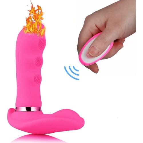 USB Charging Wireless Remote Control Huge Dildo Vibrator Stimulate G Spot Massager Anal Wearable Heating Sex Toys for Women A3