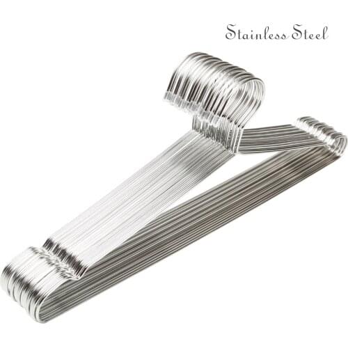 20 pieces/Lot Hanger wold High Quality Metal Clothes Hanger with Groove / Anti-rust Stainless Steel Hanger