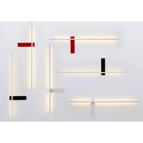 Minimalist Line Rotatable Wall Lamp Background Bedside Wall Decor Light Nordic Corridor Hallway Living Room decoration