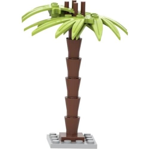 Plant Building Blocks Potted Flowers Tree Park Street View Bench Toys Children Compatible with Major Brand Model MOC Citys