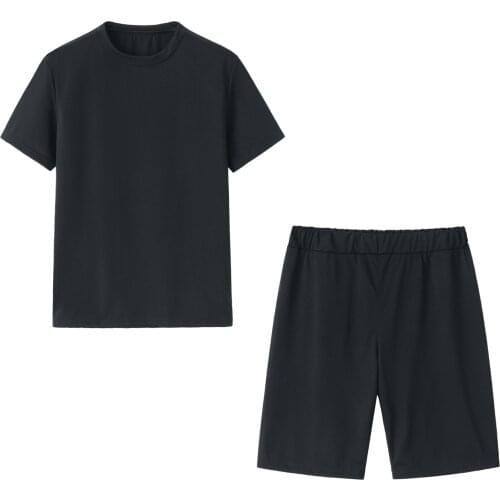 Women Suit Workout Gym Set Crop Top Fitness Shorts Sports T-shirt Oversized Loose Breathable Sportswear Fitness Running Clothing