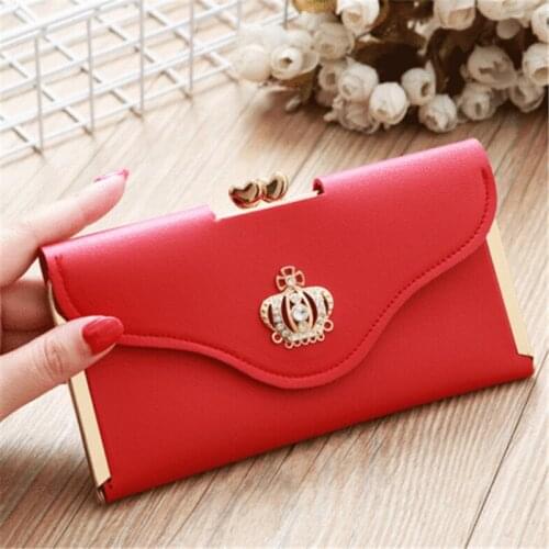 Women Small Wallet Clutch Leather Purse Long Card Holder Phone Bag Case Purse lady Handbags Coin Zipper Short Wallets