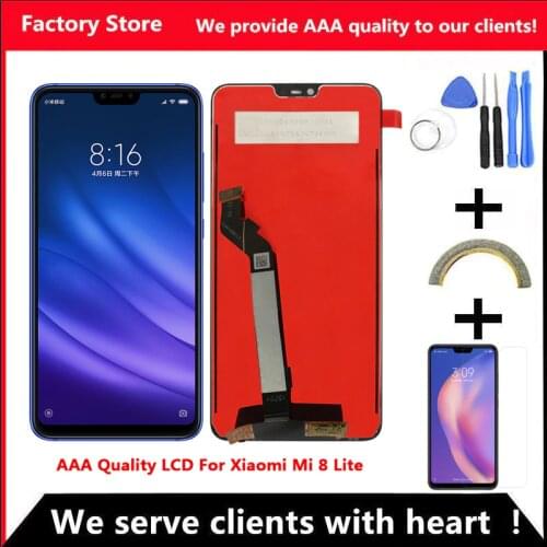 6.26" FHD 2280*1080 AAA Quality LCD For Xiaomi Mi 8 Lite LCD Display Screen Replacement For Xiaomi Mi 8X LCD Digiziter Assembly