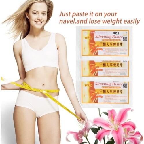 100PCS Slimming Patches Sheets Lose weight Navel Pastes Healthy Slimming Diet Detox Adhesive Stickers Fat Burning