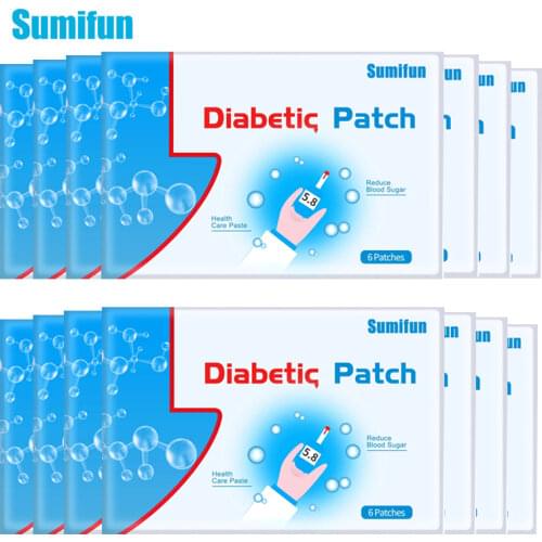 Sumifun 120Pcs/20 Bags Diabetes Patch Chinese Natural Herbal Medications Treatment Cure Diabetes Reduce High Blood Sugar Product