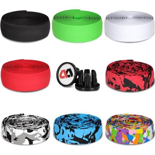 2PCS Bicycle Handlebar Tape Steering Wheel Cover Bike Cycling Handle Nonslip Belt Rubber Tape Cycling Bike Handlebar Accessories