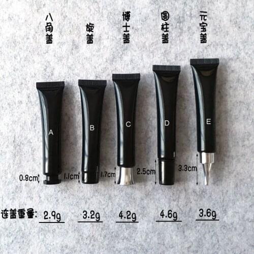 300pcs/lot 20ml 20g BLACK soft tube for mildy wash/ butter/ handcream/empty tube/eye cream/foundation/BB cream cosmetic packing