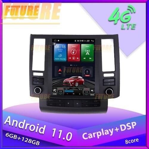 128G Android 11.0 For Infiniti FX FX35 FX45 2003-2006 Android Car Radio Stereo Multimedia Player GPS Navigation 2 Din Head Unit