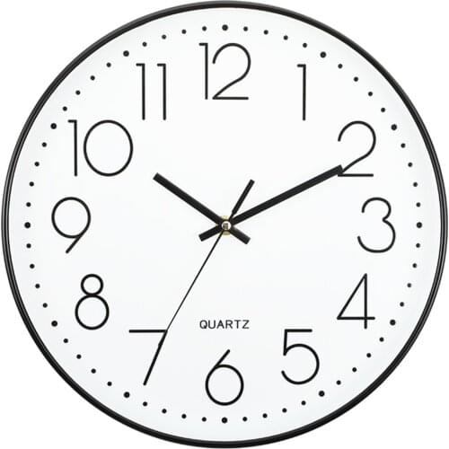 Creative Silent Wall Clock 10 Inch Nordic Home Decor Hanging Horloge Modern Wall Clock for Living Room Home Office Quartz Clock